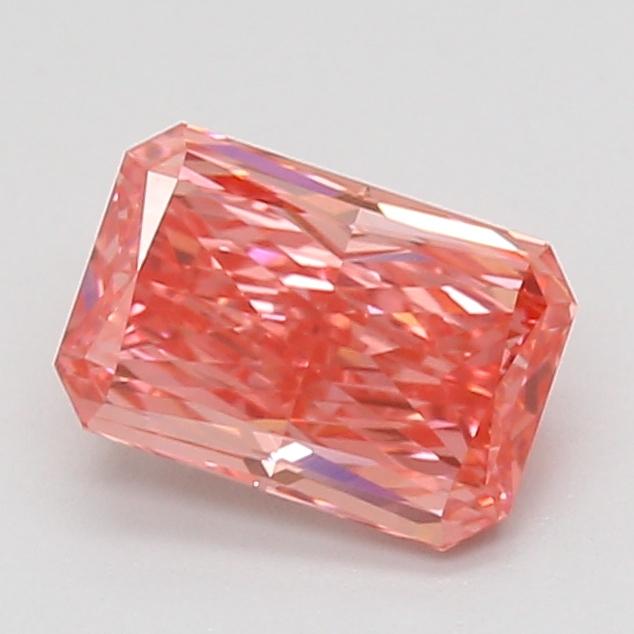 1.58 Ct. Fancy Vivid Pink Radiant Lab Grown Diamond