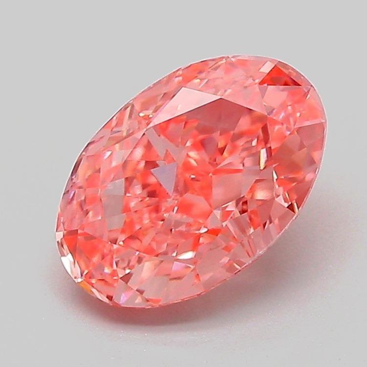 1.64 Ct. Fancy Vivid Pink Oval Lab Grown Diamond
