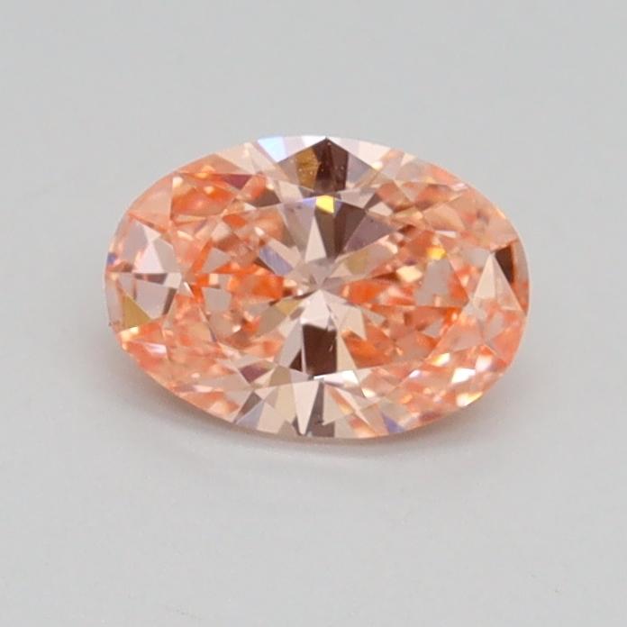 0.50 Ct. Fancy Intense Pink Oval Lab Grown Diamond