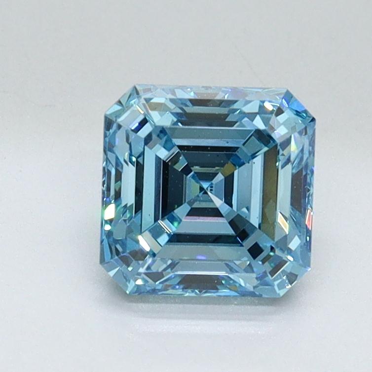 1.03 Ct. Fancy Vivid Blue Asscher Lab Grown Diamond