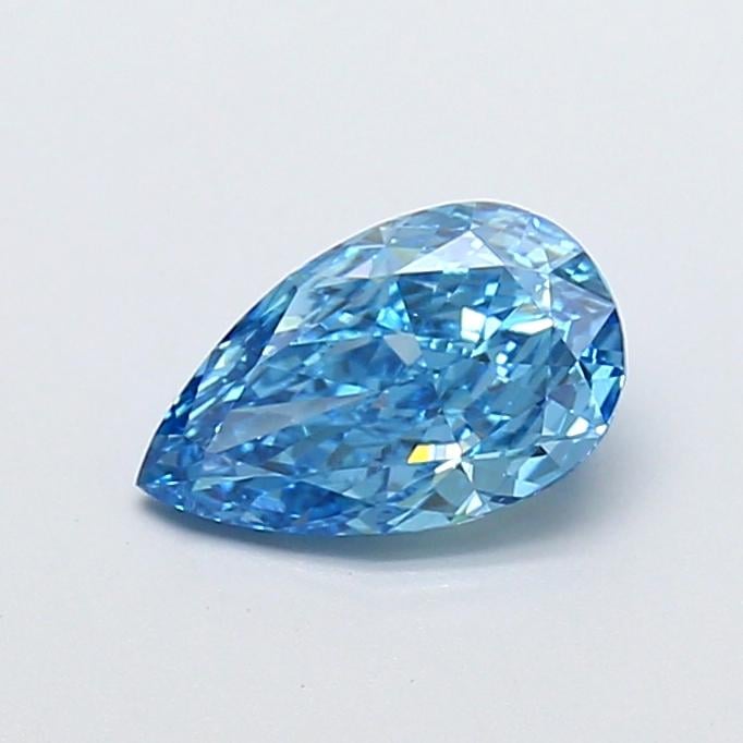 1.01 Ct. Fancy Vivid  Blue Pear Lab Grown Diamond