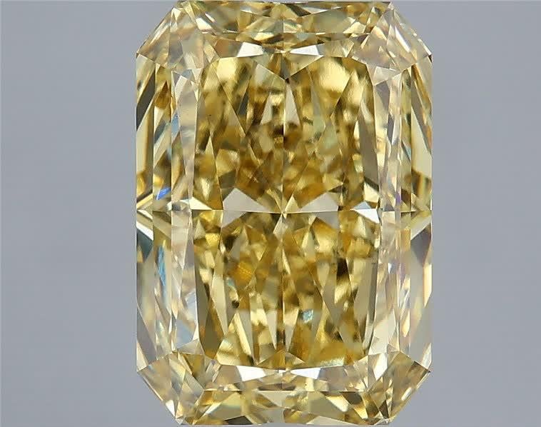 5.03 Ct. Fancy Intense Yellow Radiant Lab Grown Diamond