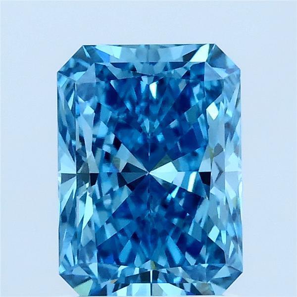 1.60 Ct. Fancy Vivid Blue Radiant Lab Grown Diamond