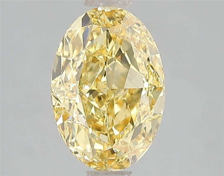 2.00 Ct. Fancy Vivid Yellow Oval Lab Grown Diamond