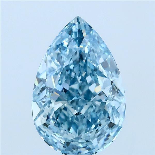 3.06 Ct. Fancy Blue Pear Lab Grown Diamond