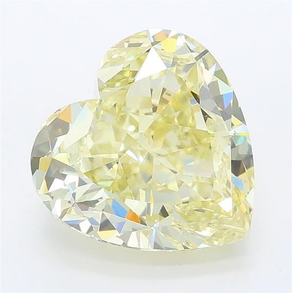 5.64 Ct. Fancy Intense Yellow Heart Lab Grown Diamond