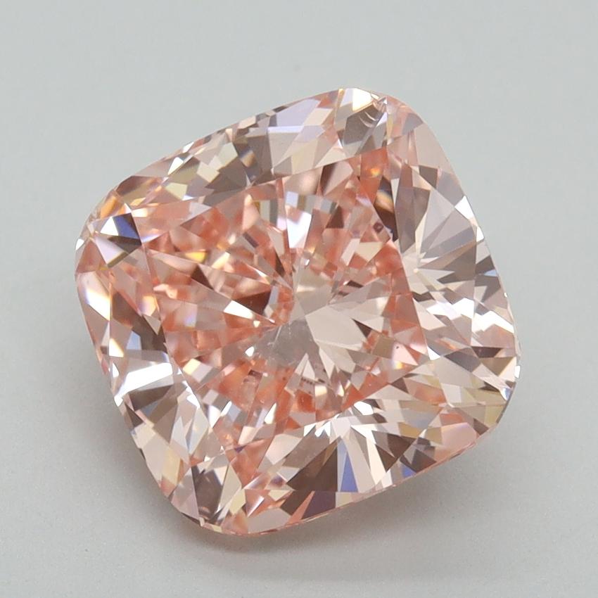 4.20 Ct. Fancy Intense Pink Cushion Lab Grown Diamond