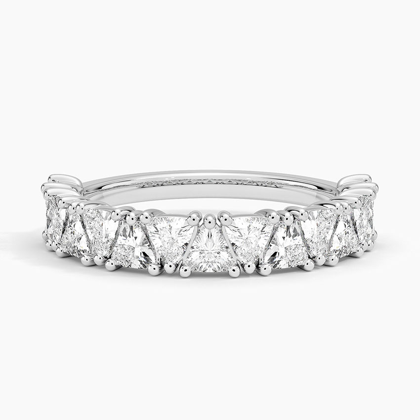 Trillion Cut Lab Diamond Ring in Platinum