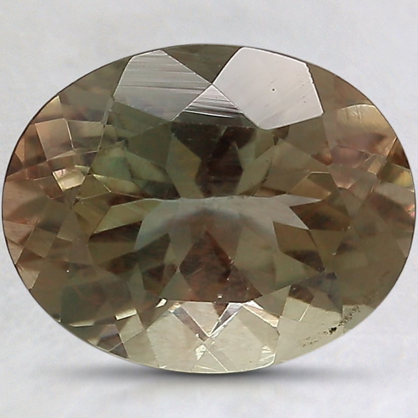 10.9x8.8mm Unheated Parti-Color Oval Oregon Sunstone