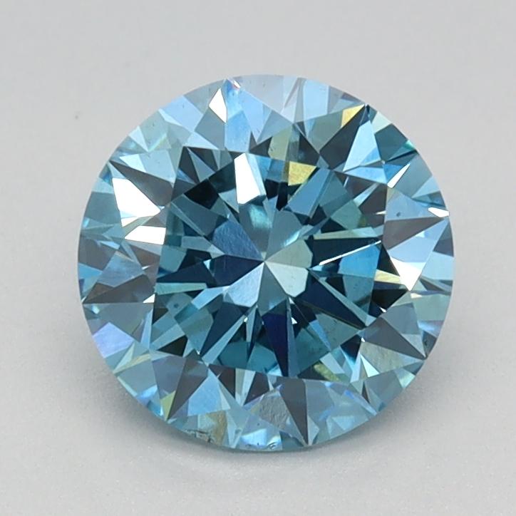 1.13 Ct. Fancy Vivid Blue Round Lab Grown Diamond