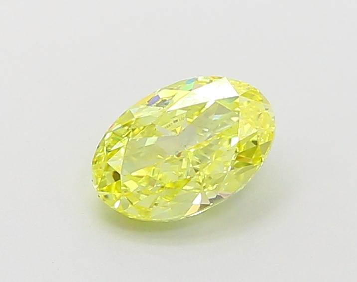 1.0 Ct. Fancy Vivid Yellow Oval Lab Grown Diamond