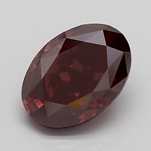 1.06 Ct. Fancy Deep  Pink Oval Lab Grown Diamond