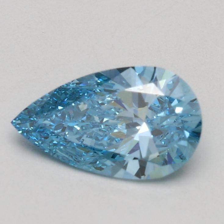 0.55 Ct. Fancy Vivid Blue Pear Lab Grown Diamond