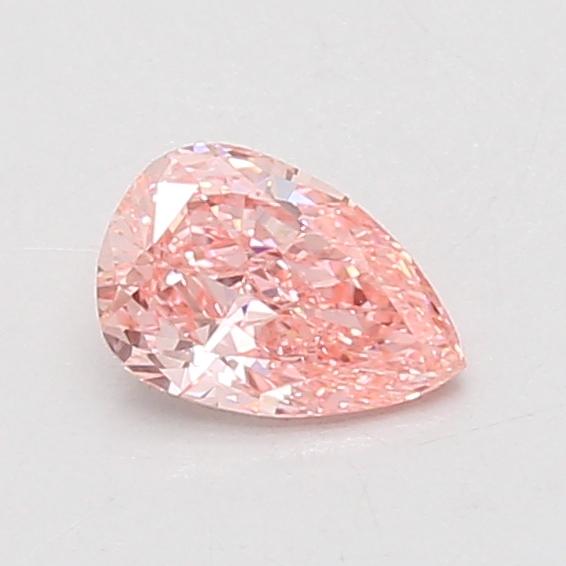 0.55 Ct. Fancy Vivid Pink Pear Lab Grown Diamond