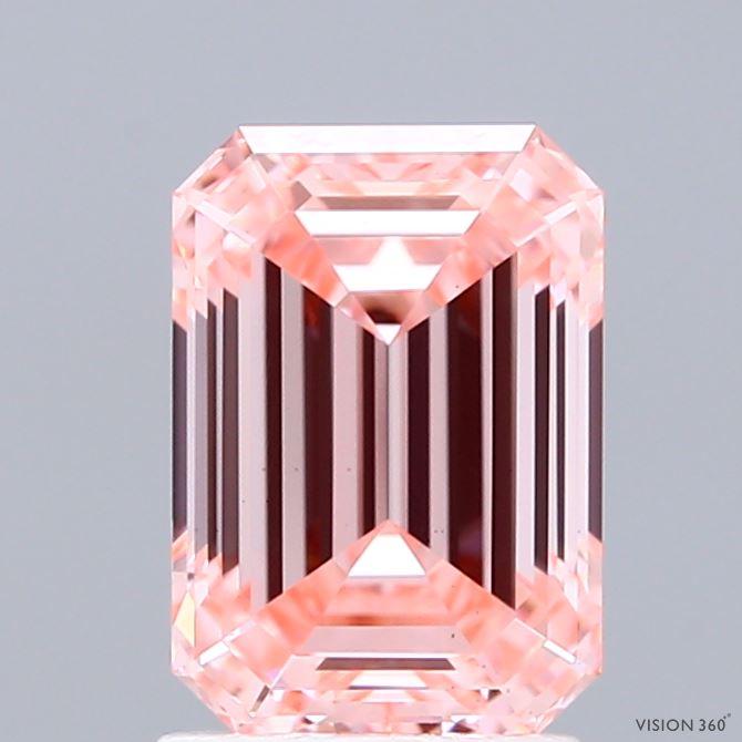 2.01 Ct. Fancy Vivid Pink Emerald Lab Grown Diamond