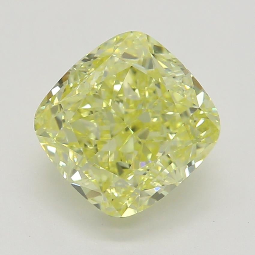 1.23 Ct. Fancy Intense Yellow Cushion Diamond