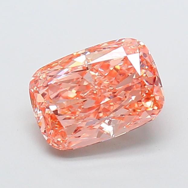 2.39 Ct. Fancy Intense Brownish Orange Cushion Lab Grown Diamond