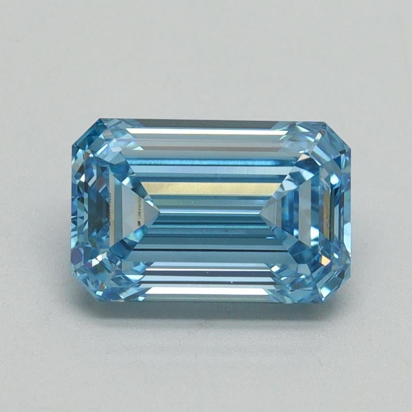 2.05 Ct. Fancy Vivid Blue Emerald Lab Grown Diamond