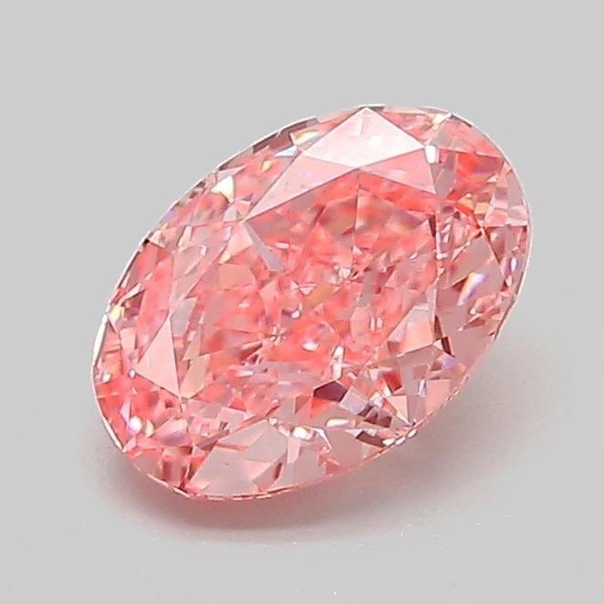 1.02 Ct. Fancy Vivid Pink Oval Lab Grown Diamond