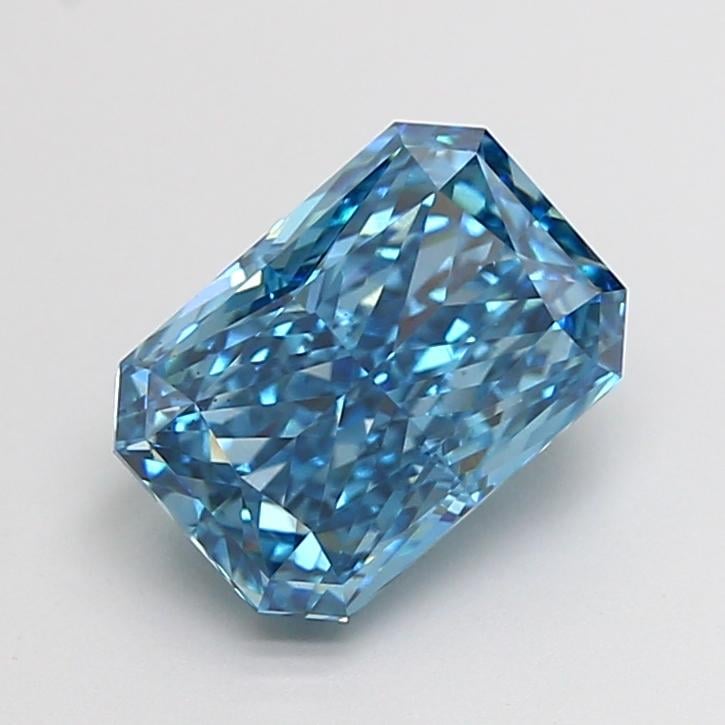 2.51 Ct. Fancy Vivid  Blue Radiant Lab Grown Diamond