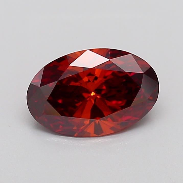 1.03 Ct. Fancy Deep  Orange Oval Lab Grown Diamond
