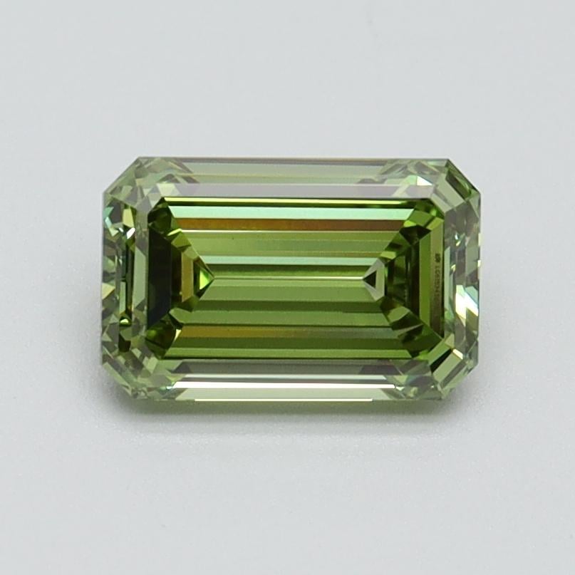 1.00 Ct. Fancy Vivid Green Emerald Lab Grown Diamond