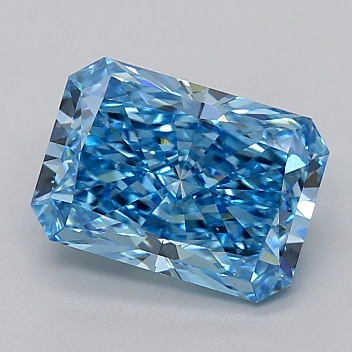 3.10 Ct. Fancy Vivid  Blue Radiant Lab Grown Diamond