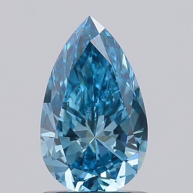 1.01 Ct. Fancy Vivid  Blue Pear Lab Grown Diamond