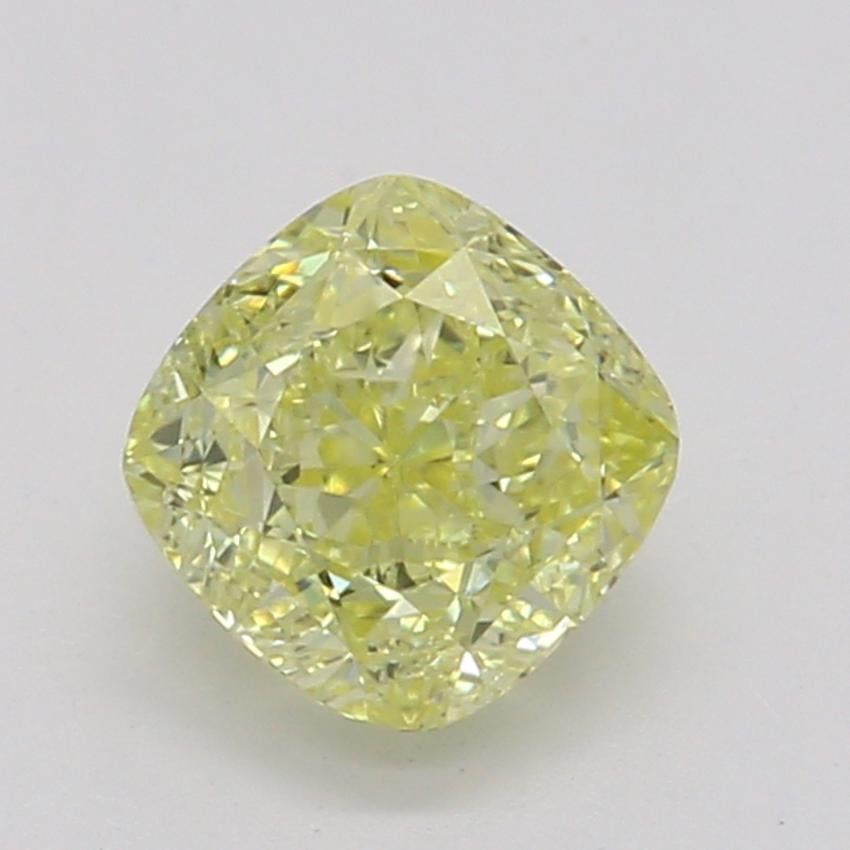 0.50 Ct. Fancy Intense Yellow Cushion Diamond
