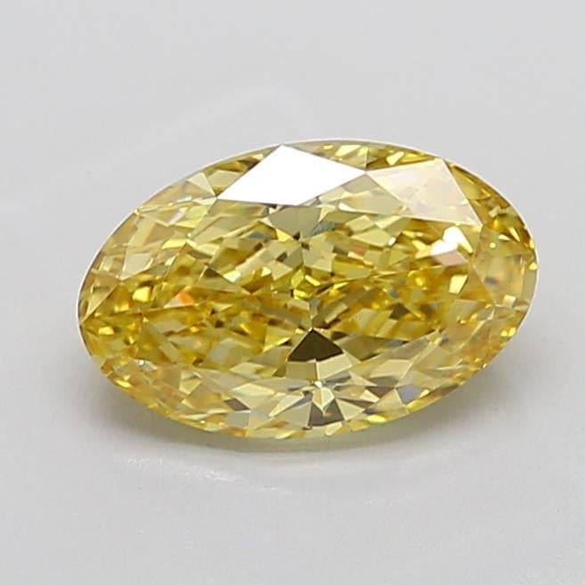 2.71 Ct. Fancy Intense  Yellow Oval Lab Grown Diamond