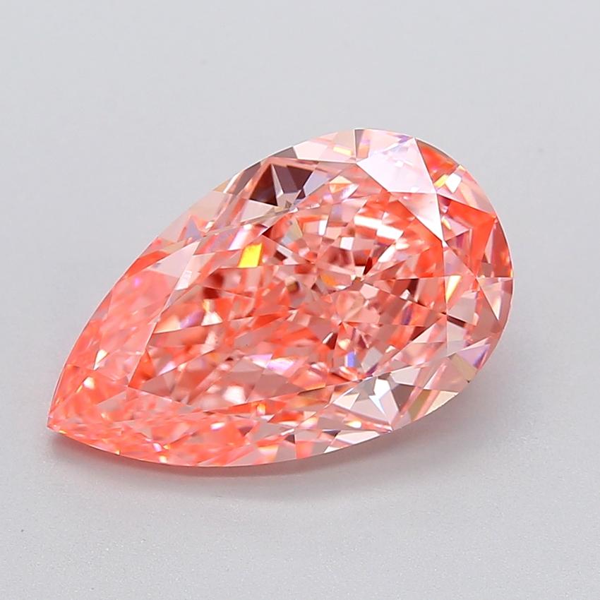 6.08 Ct. Fancy Pink Pear Lab Grown Diamond
