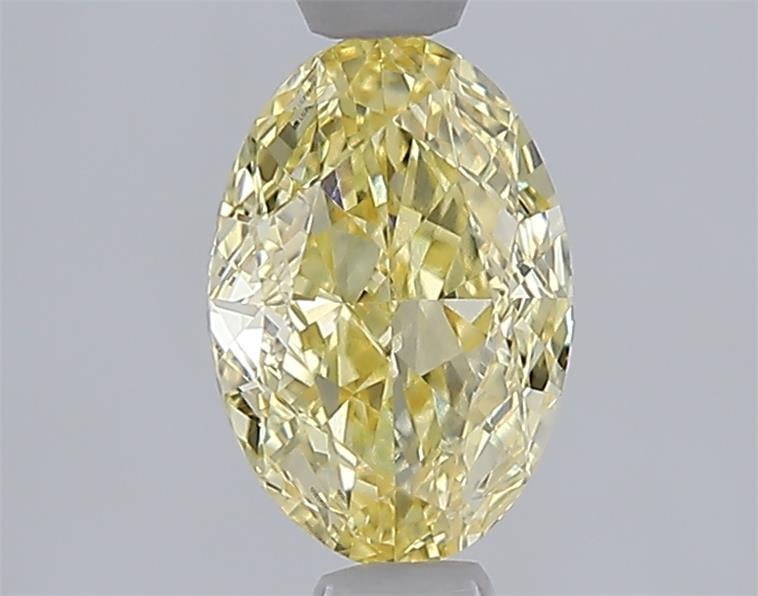 1.04 Ct. Fancy Intense  Yellow Oval Lab Grown Diamond