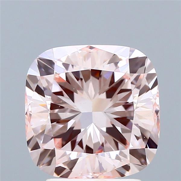 3.01 Ct. Fancy Intense Pink Cushion Lab Grown Diamond