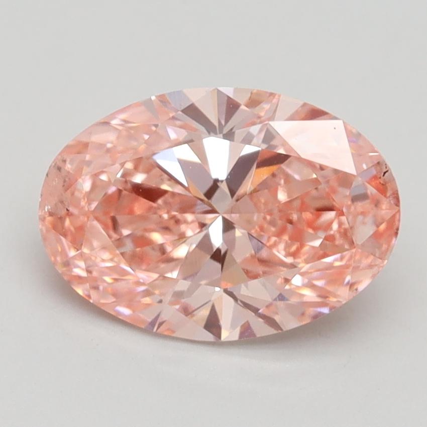 2.00 Ct. Fancy Vivid Pink Oval Lab Grown Diamond