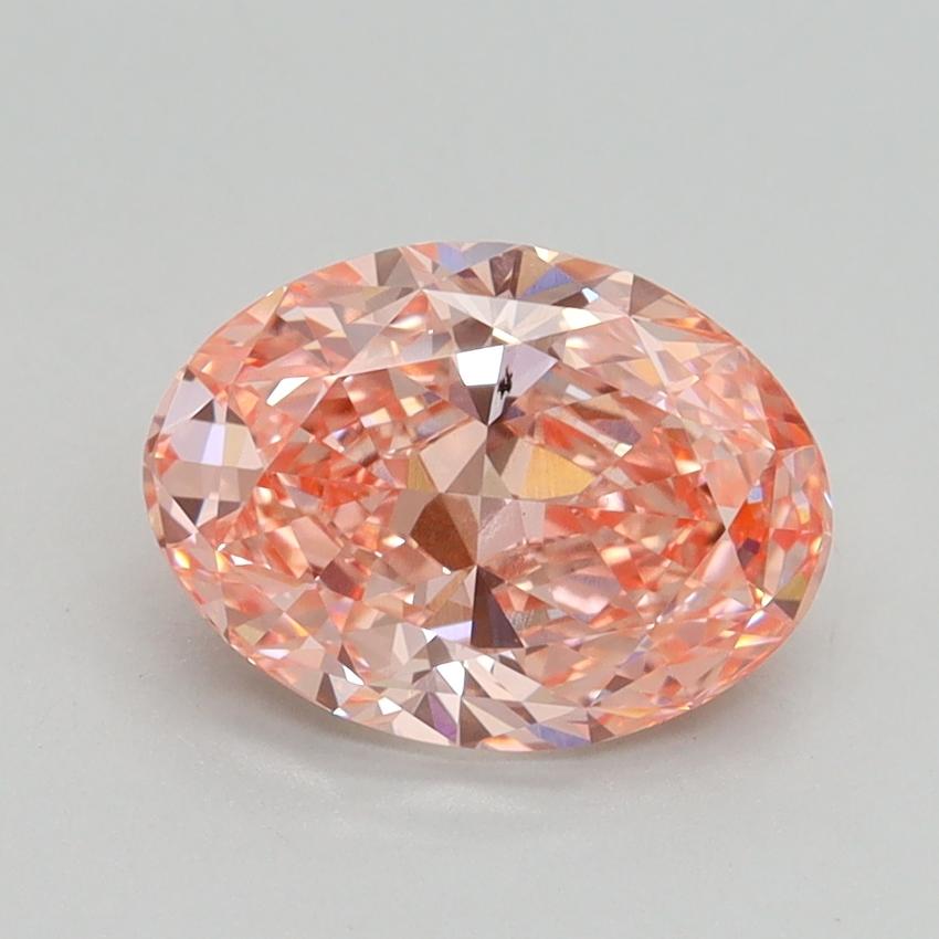 1.75 Ct. Fancy Intense Pink Oval Lab Grown Diamond
