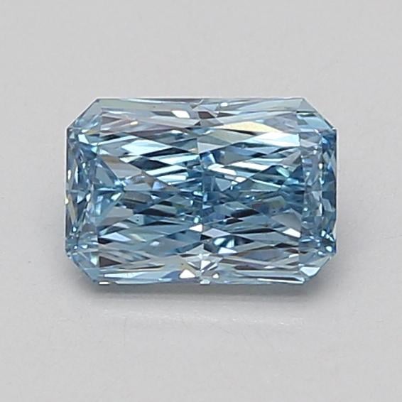 0.92 Ct. Fancy Vivid Blue Radiant Lab Grown Diamond