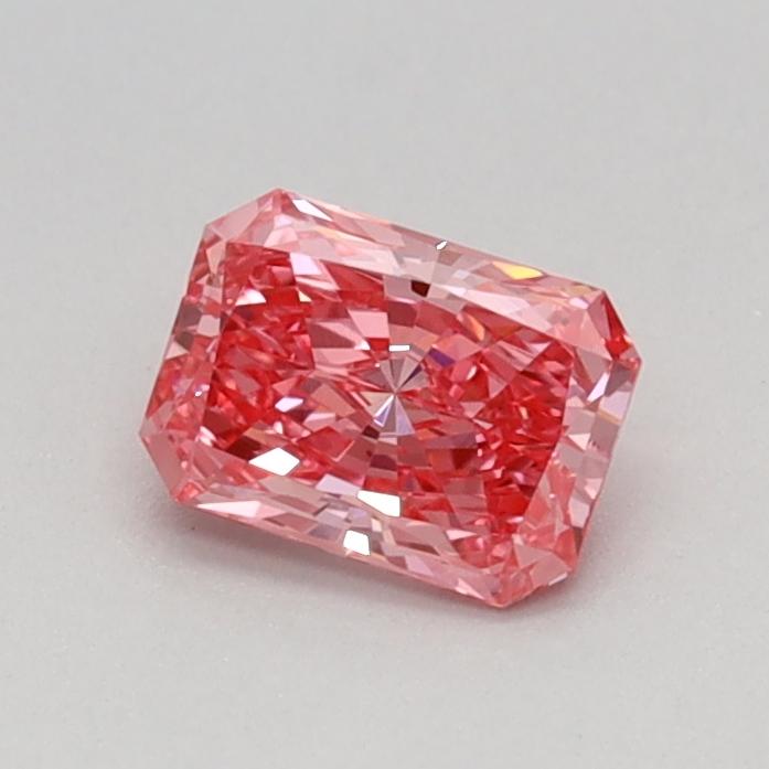0.36 Ct. Fancy Vivid Pink Radiant Lab Grown Diamond