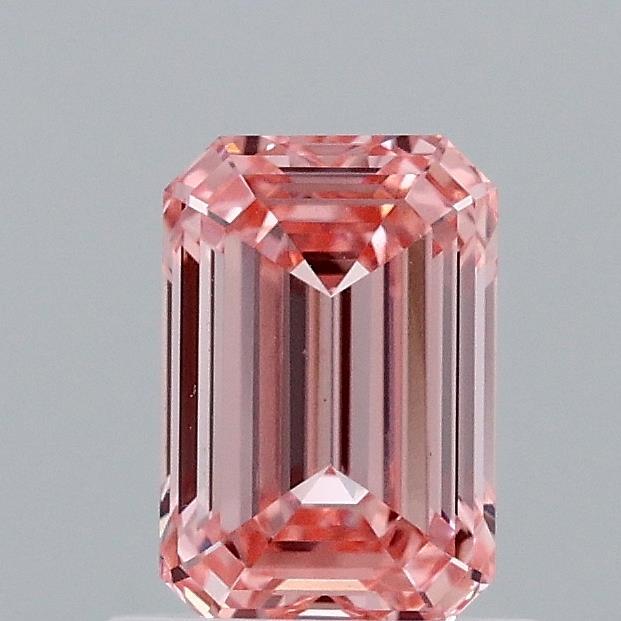 0.92 Ct. Fancy Vivid Pink Emerald Lab Grown Diamond