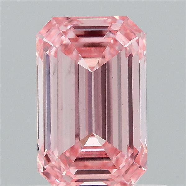 0.91 Ct. Fancy Intense Pink Emerald Lab Grown Diamond