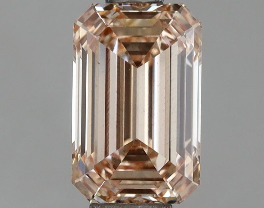 1.13 Ct. Fancy Brown Pink Emerald Lab Grown Diamond