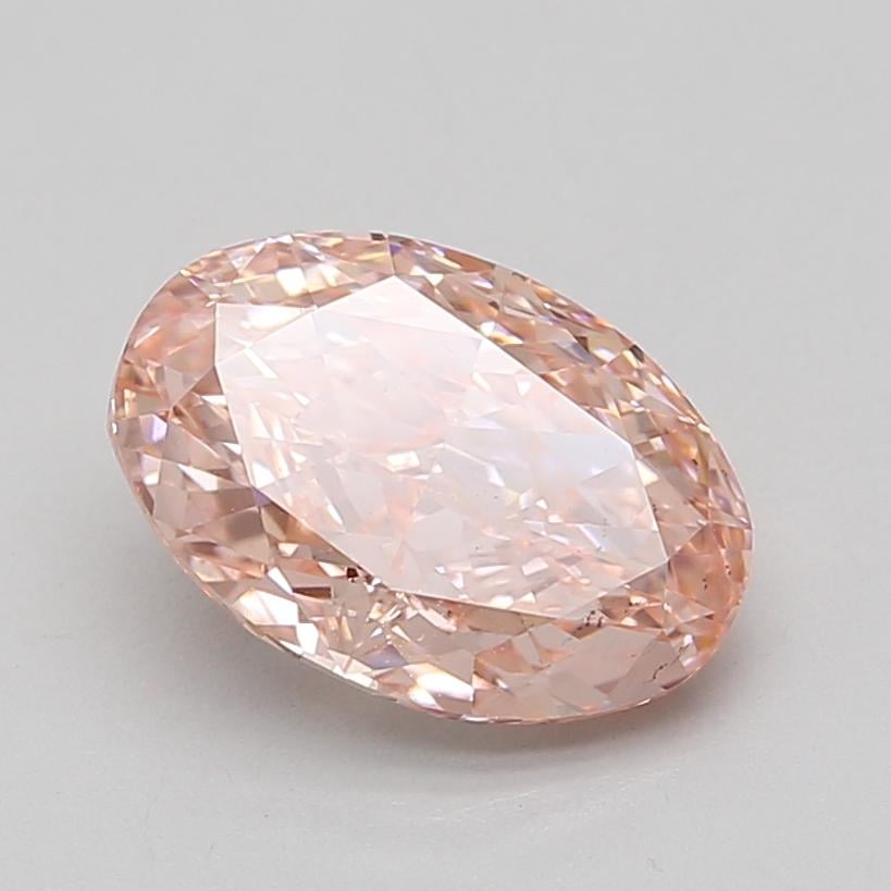 3.16 Ct. Fancy Vivid Pink Oval Lab Grown Diamond