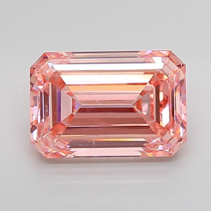 3.99 Ct. Fancy Intense Pink Emerald Lab Grown Diamond