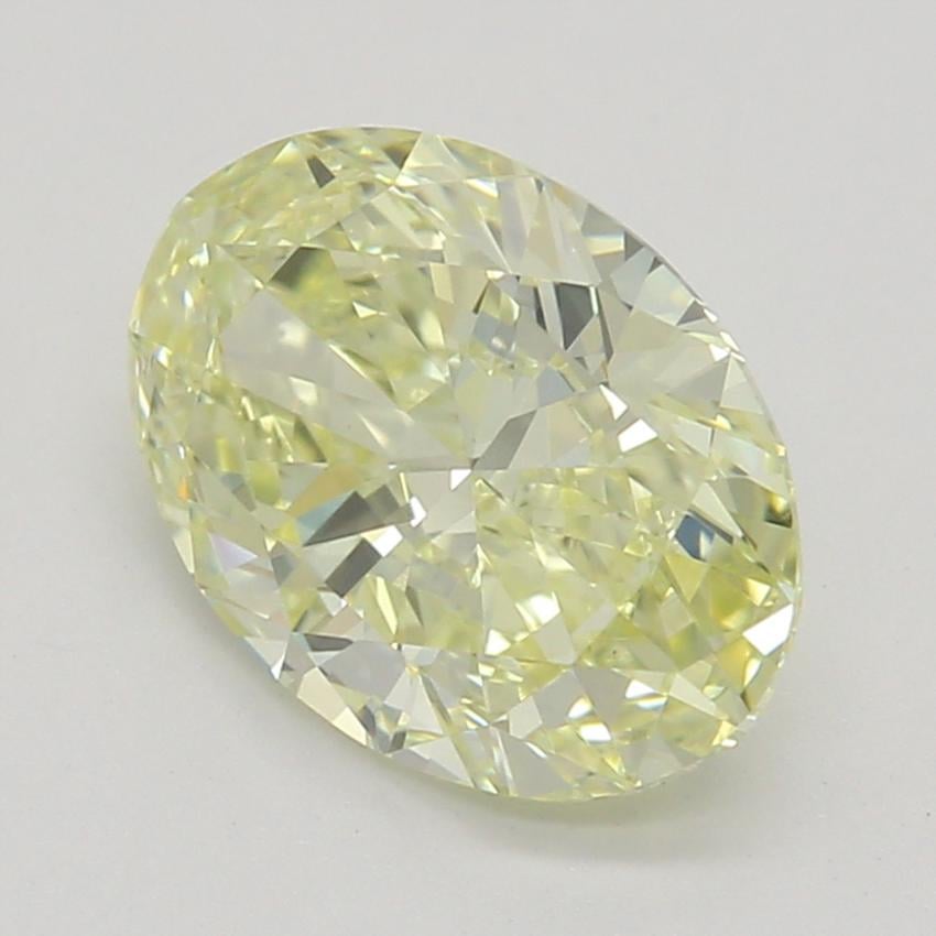 1.01 Ct. Fancy Light Yellow Oval Diamond