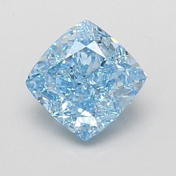 1.00 Ct. Fancy Vivid Blue Cushion Lab Grown Diamond