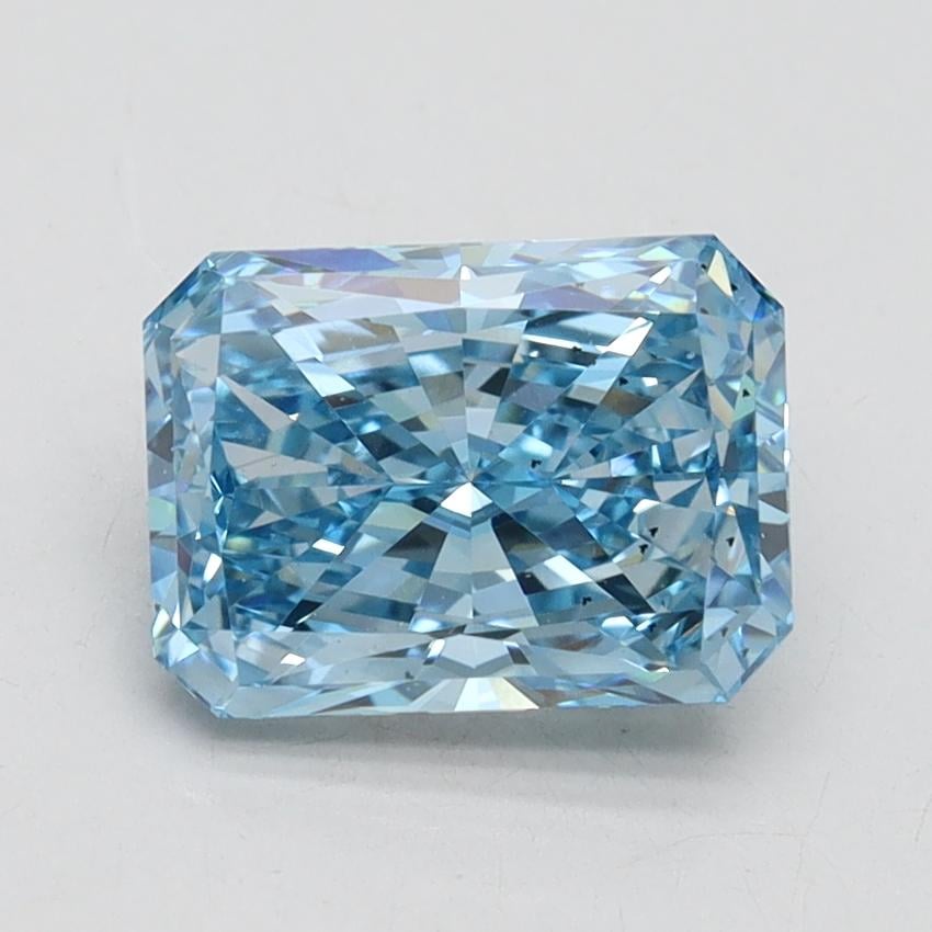 1.94 Ct. Fancy Vivid Blue Radiant Lab Grown Diamond