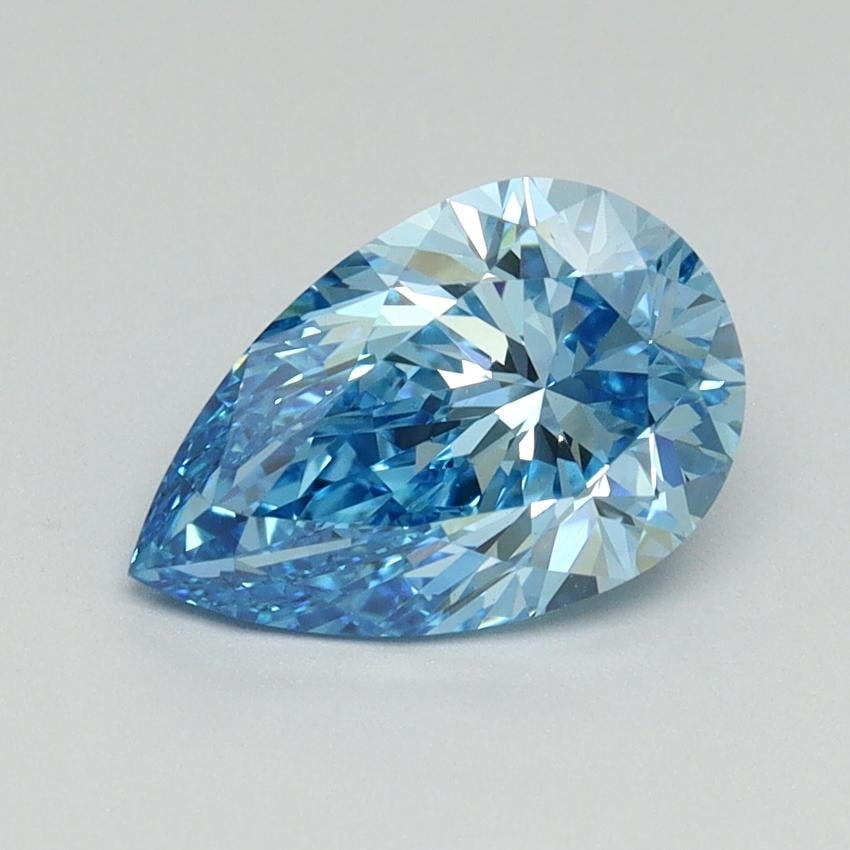 1.50 Ct. Fancy Vivid Blue Pear Lab Grown Diamond