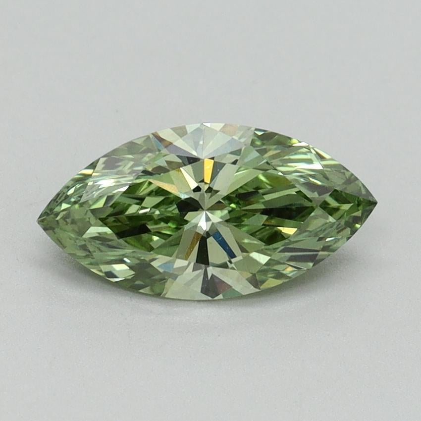 1.06 Ct. Fancy Vivid Green Marquise Lab Grown Diamond