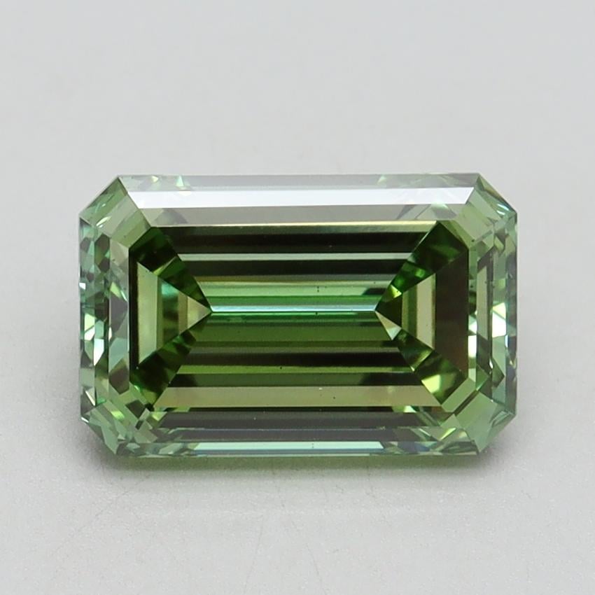 2.00 Ct. Fancy Intense Green Emerald Lab Grown Diamond