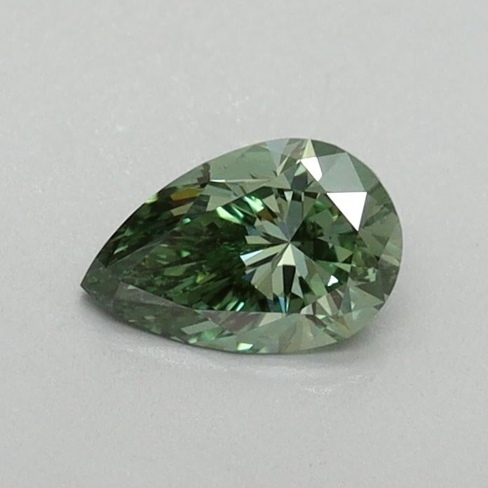 0.40 Ct. Fancy Vivid Green Pear Lab Grown Diamond