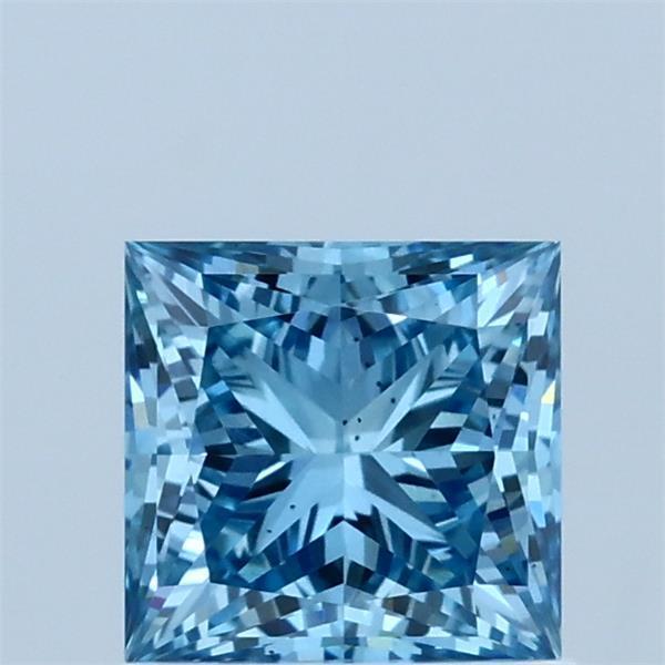 1.03 Ct. Fancy Vivid  Blue Princess Lab Grown Diamond